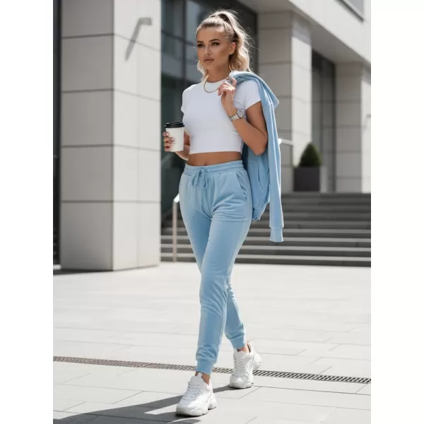  Dámske nohavice DSTREET UY2835 SVETLO MODRÁ 