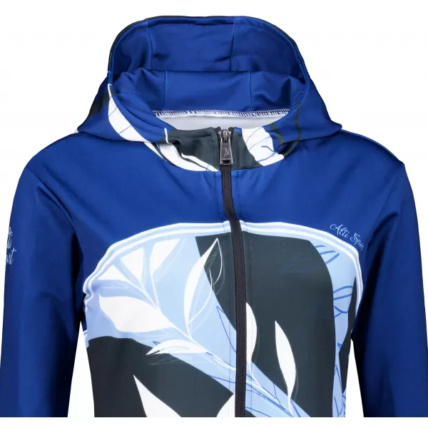  Dámska mikina na zips premium ALTISPORT VOJ/ALW128MI02 MODROBIELA 