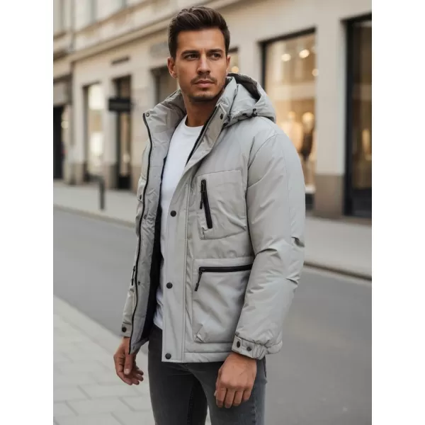  Pánska bunda DSTREET TX5107 BIELA 
