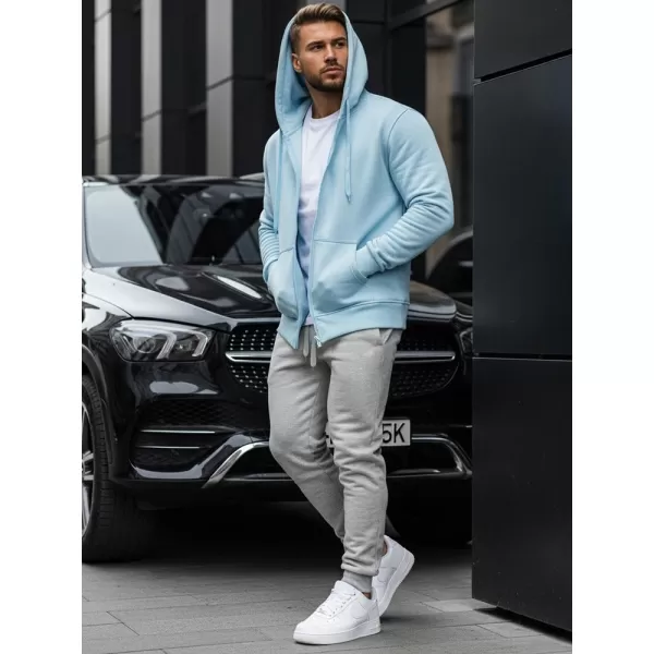  Pánska mikina DSTREET BX4246 SVETLO MODRÁ 
