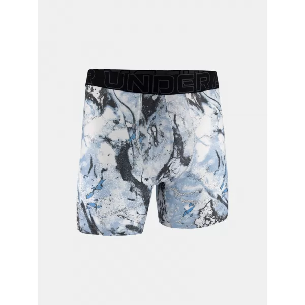  Pánske boxerky UNDER ARMOUR UA PERFORMANCE TECH - PRINT 6IN - 1PK 1383875-101 ČIERNA 