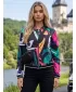 Dámska bunda ALTISPORT HADARIT ČIERNA VZOR