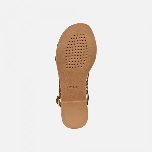  Dámske šľapky GEOX MADDALUSIAC G013201 HNEDÁ 
