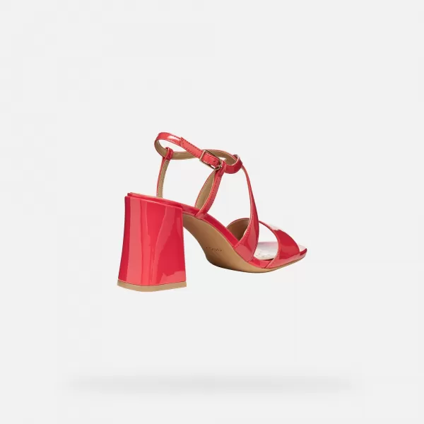  Dámske sandále GEOX NEW ERAKLIA 80 T01 G012895 ČERVENÁ 