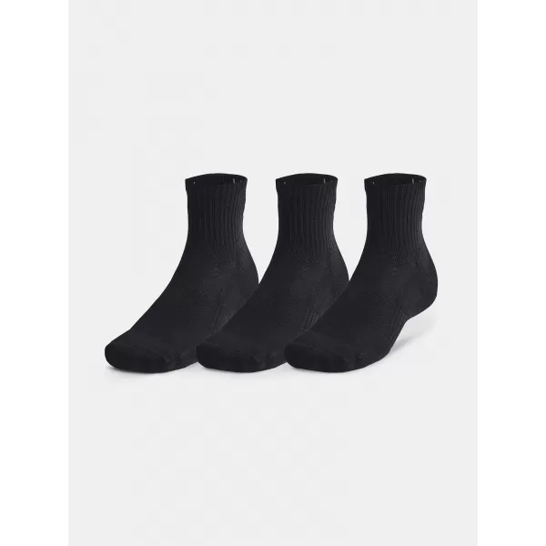  Ponožky UNDER ARMOUR UNISEX UA TC QTR (3 PÁRY) 1386372-001 ČIERNA 