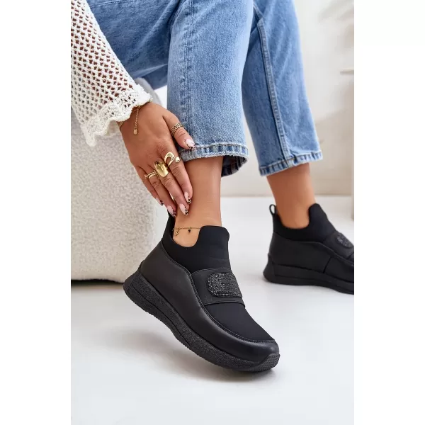  Dámske topánky na platforme ARTIKER 55C0035 BLACK 
