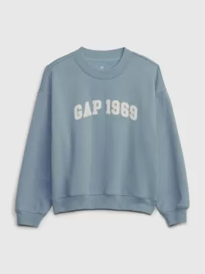 Detská mikina GAP LOGO SWEATSHIRT 826982-00 NEW ENGLAND SKY