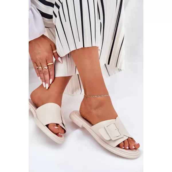  Dámske šľapky D&A SJ2302-01 BEIGE 