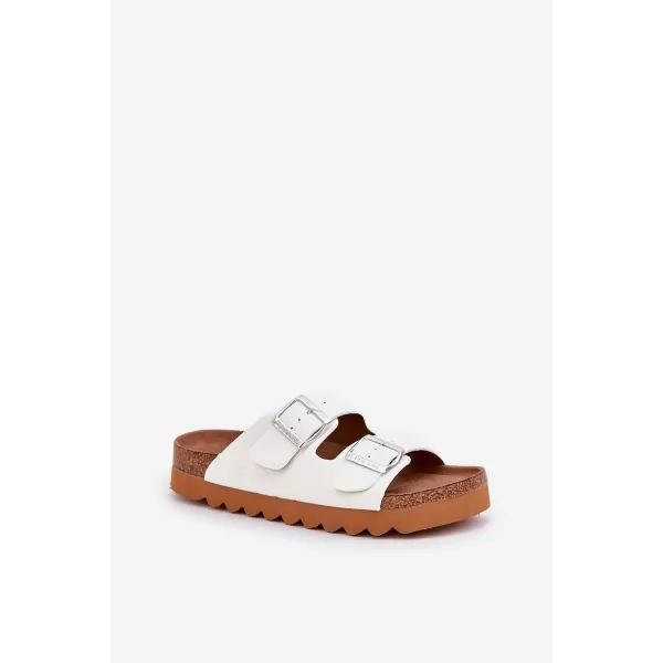  Dámske šľapky BIG STAR LL274480 WHITE Big Star Shoes 
