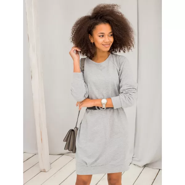  Dámske šaty BASIC FEEL GOOD RV-TU-5184.93P GRAY 