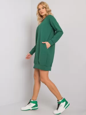 Dámske šaty BASIC FEEL GOOD RV-TU-5184.93P DARK GREEN