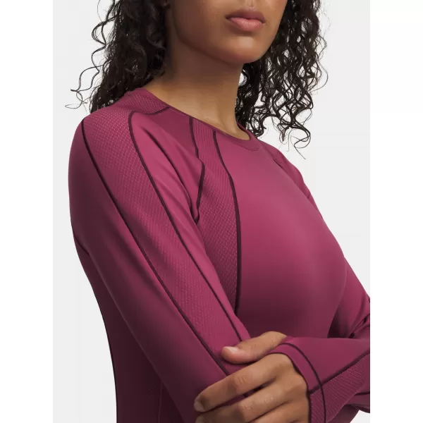  Dámske tričko UNDER ARMOUR UA COLDGEAR TEXTURED CREW 6003999-659 ČERVENÁ 
