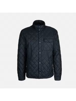 Pánska bunda GEOX BARBERIGO G014357 TMAVO MODRÁ