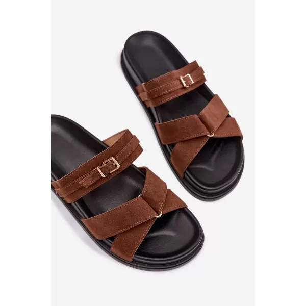  Dámske šľapky BOTO SELORINA 41608 BROWN 