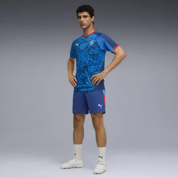  Pánske funkčné tričko PUMA NEYMAR JR PLAYMAKER JERSEY 660314-10 BLAZING BLUE/ PLANÚCA MODRÁ/PUMA BIELA/ULTRA 