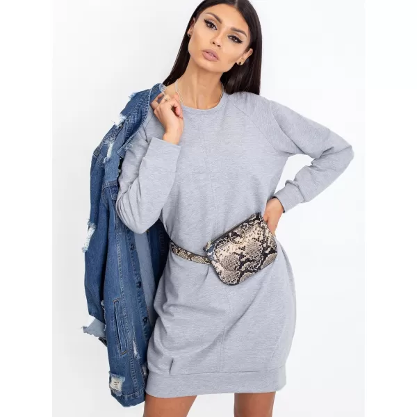  Dámske šaty BASIC FEEL GOOD RV-TU-5184.93P GRAY 