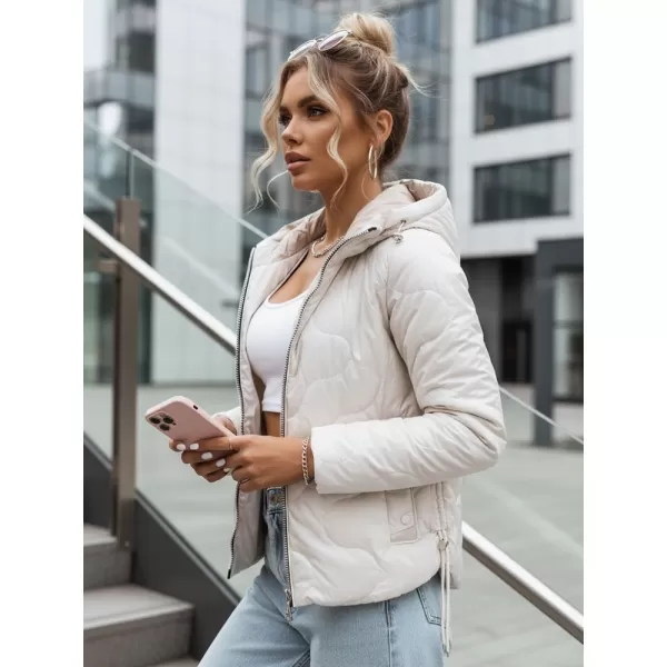  Dámska bunda DSTREET TY3582 BIELA 
