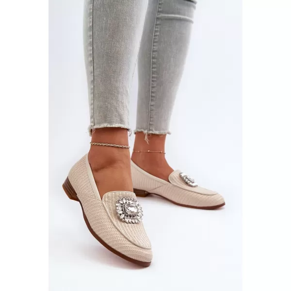  Dámske mokasíny D&A MR38-676 BEIGE 