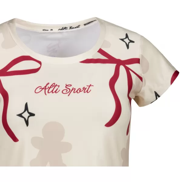  Dámske prémiové vianočné tričko ALTISPORT VOJ/ALWVN10TR06 KRÉMOVÁ 