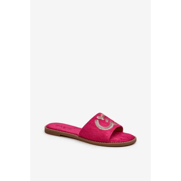  Dámske žabky S.BARSKI KV27-052 FUCHSIA 
