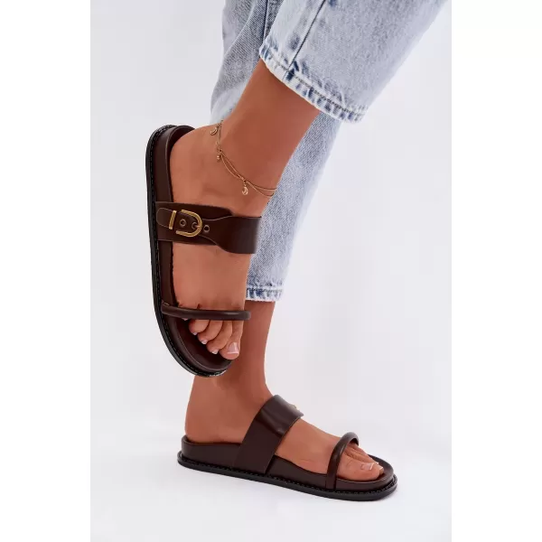  Dámske šľapky BOTO SARILISSE 41610 BROWN 