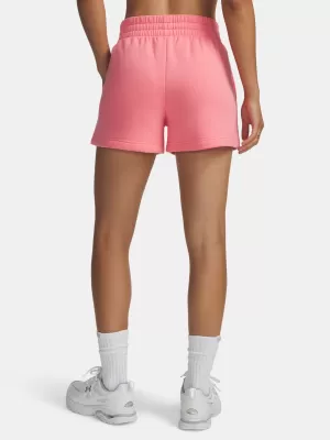Dámske kraťasy UNDER ARMOUR RIVAL FLEECE SHORT 1382723-600 RUŽOVÁ