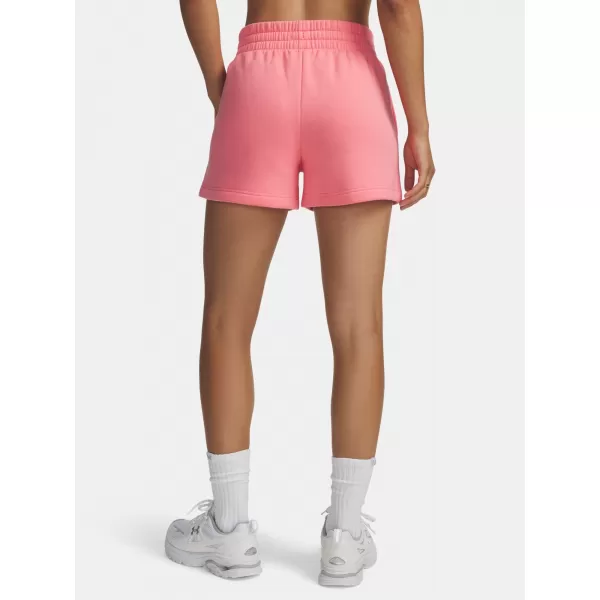  Dámske kraťasy UNDER ARMOUR RIVAL FLEECE SHORT 1382723-600 RUŽOVÁ 