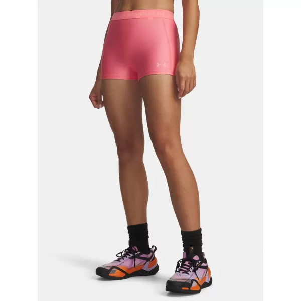  Dámske kraťasy UNDER ARMOUR HEATGEAR SHORTY 6010725-600 RUŽOVÁ 