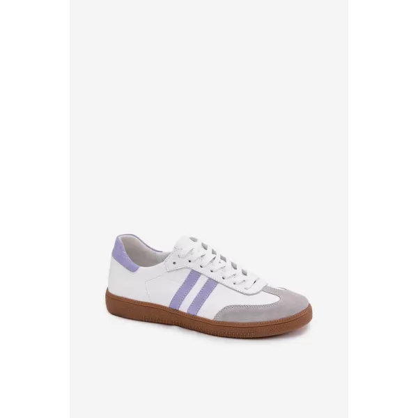  Dámske tenisky ZAZOO N1068 WHITE/BLUEPURPLE 