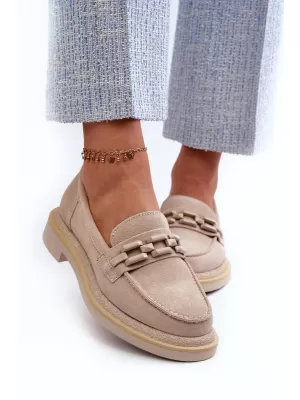 Dámske mokasíny S.BARSKI HX52-222 BEIGE