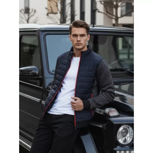  Pánska bunda DSTREET TX4397 TMAVO MODRÁ 