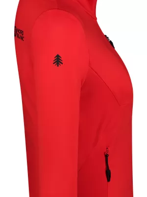 Dámska mikina powerfleece NORDBLANC SEDGE NBWFL8291 ČERVENÁ