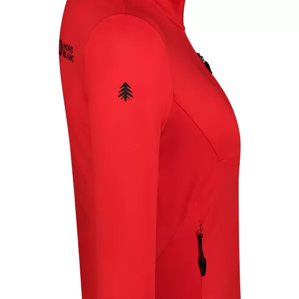 Dámska mikina powerfleece NORDBLANC SEDGE NBWFL8291 ČERVENÁ 