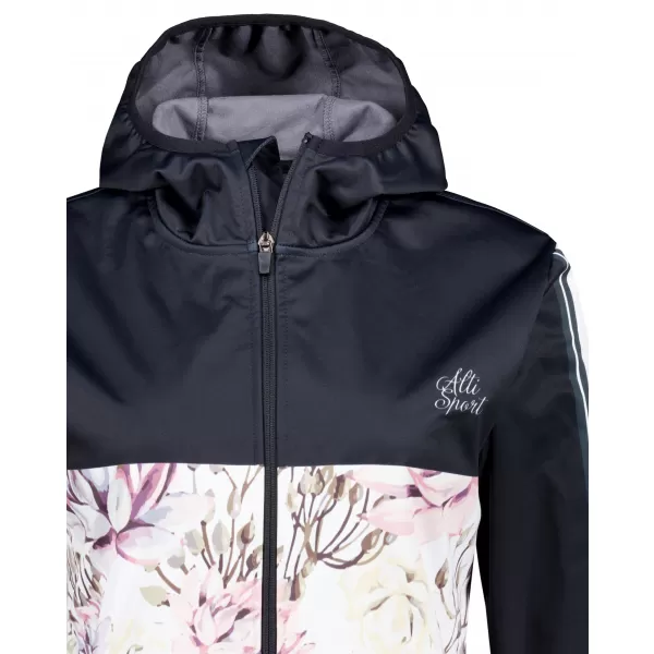  Dámska softshellová bunda premium ALTISPORT VOJ/ALW008JACK01 ČIERNA 