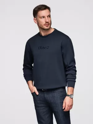 Pánska mikina OMBRE OM-SNBC-0199 DARK BLUE
