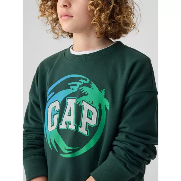  Detská mikina GAP LOGO SWEATSHIRT 406762-01 MOORES GREEN 