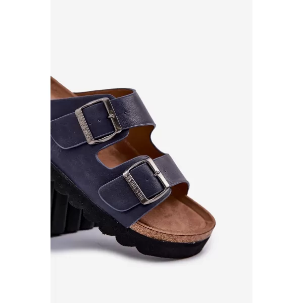  Pánske šľapky BIG STAR NN174530 BLUE Big Star Shoes 