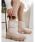 Dámske topánky DSTREET ZY1294 BÉŽOVÁ