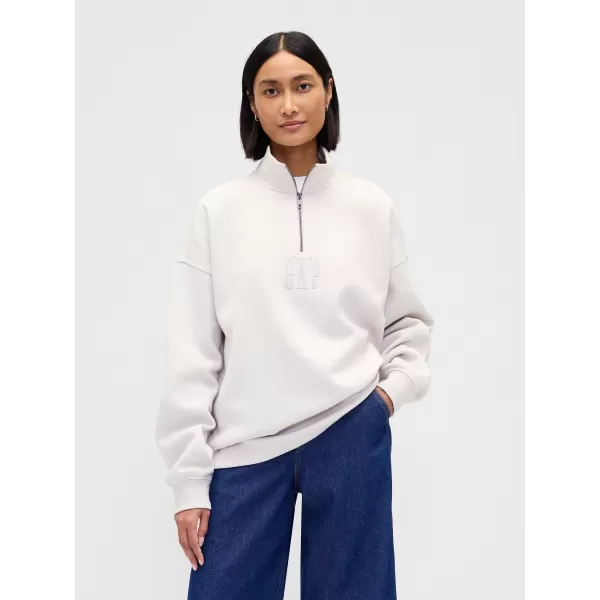  Mikina GAP CORP LOGO HALF ZIP 873446-00 REGULAR GREY 