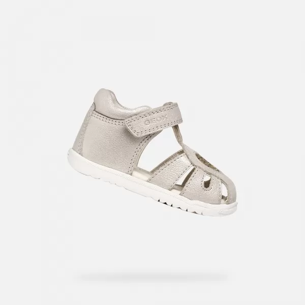  Dievčatá prvé kroky GEOX SANDAL MACCHIA B654WA0MAEWC0262 ŠEDÁ 