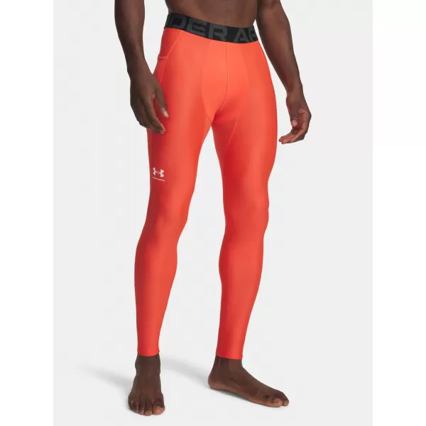  Pánske legíny UNDER ARMOUR HG ARMOUR LEGGINGS 1361586-690 ČERVENÁ 