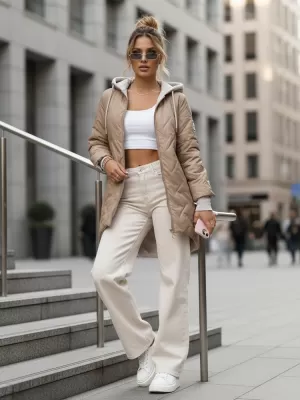 Dámska bunda DSTREET TY5612 KARAMELOVÁ
