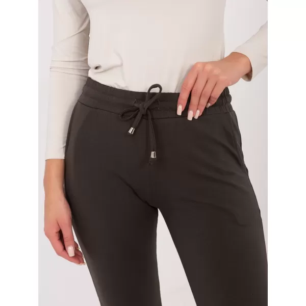  Dámske tepláky BASIC FEEL GOOD RV-DR-5040.02X DARK KHAKI 