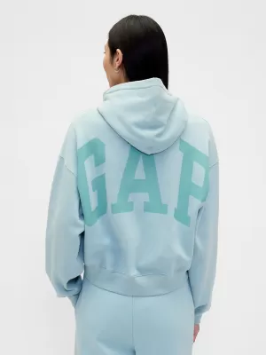 Dámska mikina GAP LOGO CROPPED HOODIE PULLOVER 841725-20 LIGHT AUTUMN
