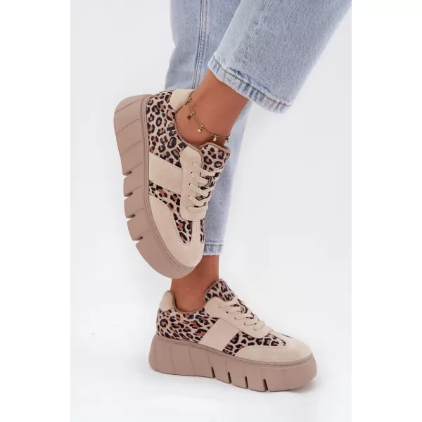  Dámske tenisky VINCEZA LEOPARDO BEIGE 