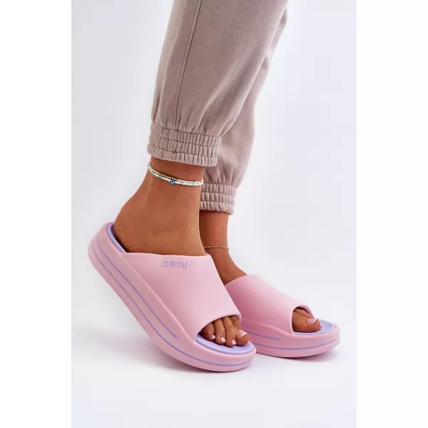  Dámske šľapky BIG STAR NN274A035 PINK Big Star Shoes 