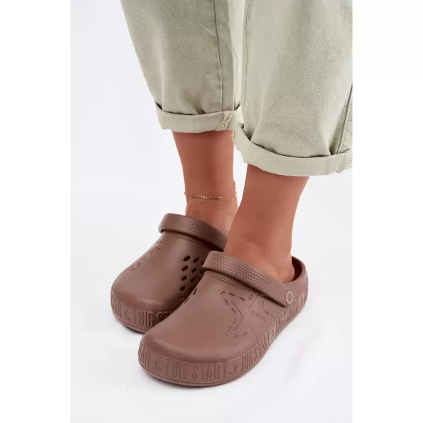  Dámske šľapky BIG STAR TT274A085 BROWN/BEIGE Big Star Shoes 