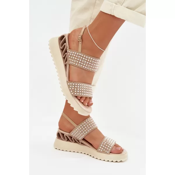  Dámske sandále D&A CR61-3067 BEIGE 