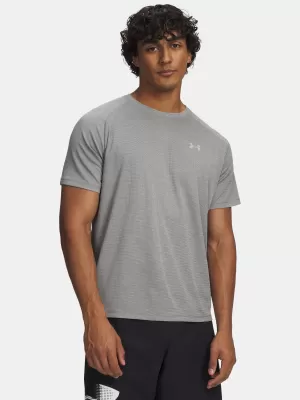 Pánske tričko UNDER ARMOUR TECH TEXTURED SS 1382796-709 ZELENÁ