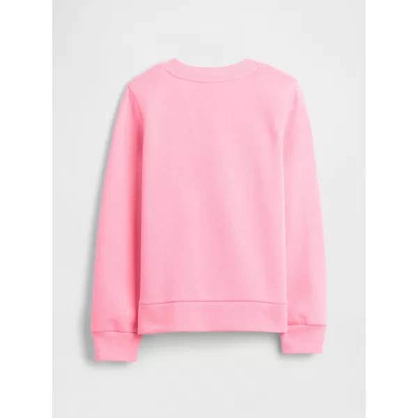  Detská mikina GAP CREW SWEATSHIRT 839149-05 NEON PINK ROSE 